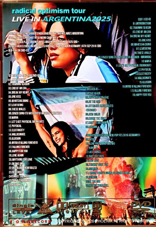 Dua Lipa / Argentina 2025 Multi-Cam Edition & more - Image 2