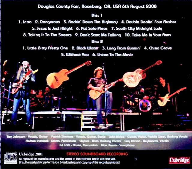 Doobie Brothers / OR, USA 08.06.2008 Complete Soundboard Edition - Image 2