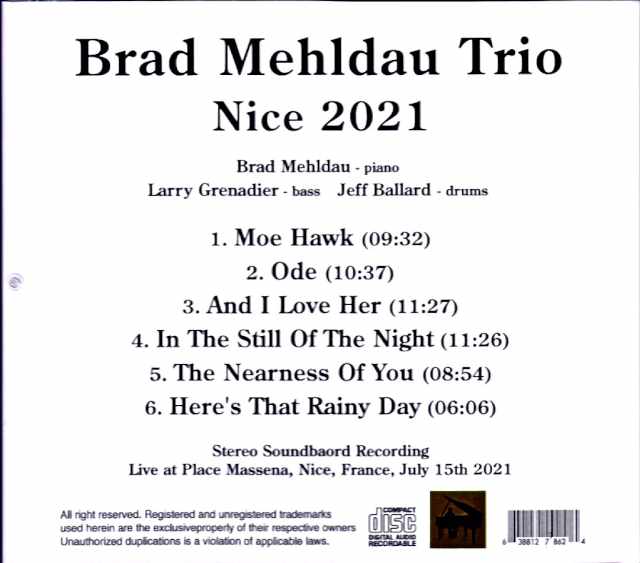 Brad Mehldau Trio / France 07.15.2021 - Image 2