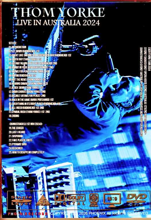 Thom Yorke / Australia 2024 Multi-Cam Edition & more - Image 2
