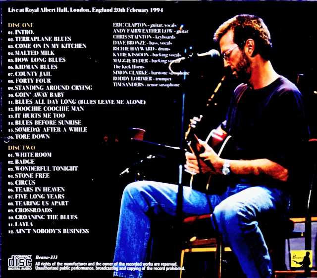 Eric Clapton / London, UK 02.20.1994 Complete - Image 2