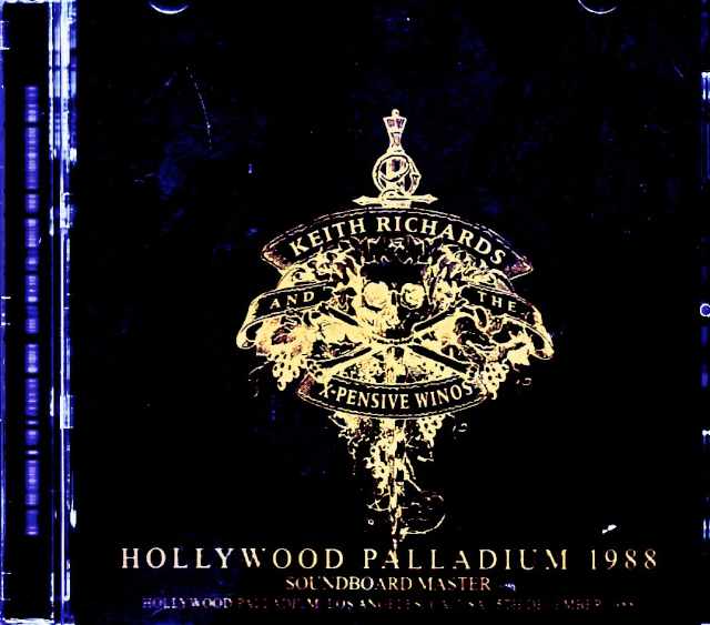 Keith Richards and the X-Pensive Winos / CA, USA 12.15.1988 Complete Soundboard Edition