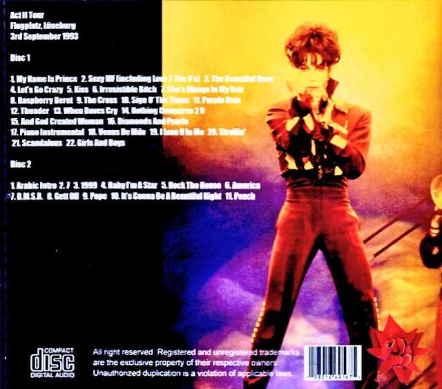 Prince and the New Power Generation - Prince / Germany - 09.03.1993 - Soundboard Edition - Image 2