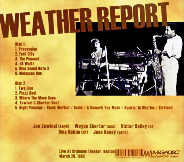 Weather Report / MA, USA 03.20.1983 - Image 2