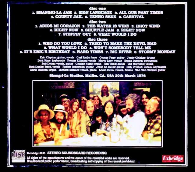 Eric Clapton / CA, USA 03.30.1976 Sessions Soundboard Edition - Image 2