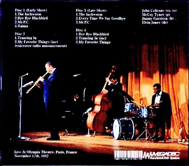 John Coltrane Quartet, McCoy Tyner, Elvin Jones / France 1962 2 Shows Complete FM Broadcast Edition - Image 2