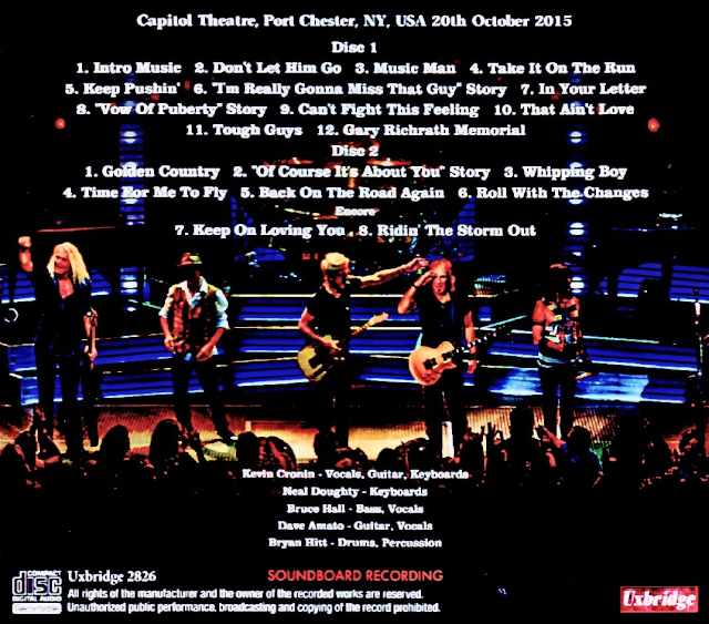 REO Speedwagon / NY, USA 10.20.2015 Soundboard Edition - Image 2