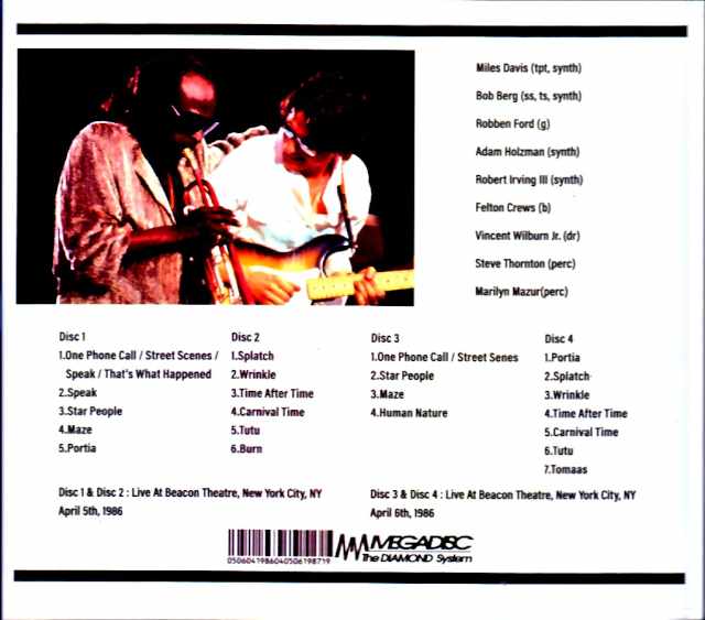 Miles Davis, Bob Berg, Mike Stern / NY, USA 1986 2 Days - Image 2