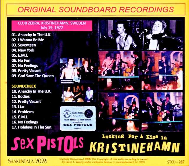 Sex Pistols / Christinehamn Concert, Sweden, July 19, 1977 & more - Soundboard Edition - Image 2