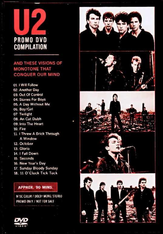 U2 / Promotional Video Collection Promo DVD Compilation - Image 2