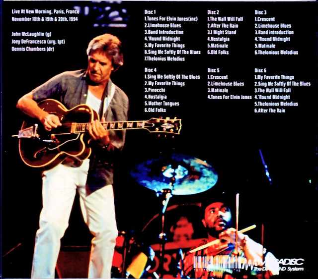 John McLaughlin and the Free Spirits - John McLaughlin/France 1994 3 Days DAT Master Edition - Image 2