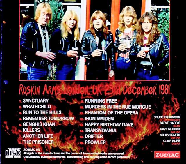 Iron Maiden / London, UK 12.23.1981 Complete Upgrade - Image 2