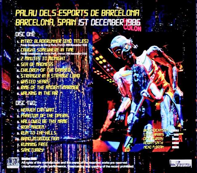 Iron Maiden / Spain 12.01.1986 Complete - Image 2