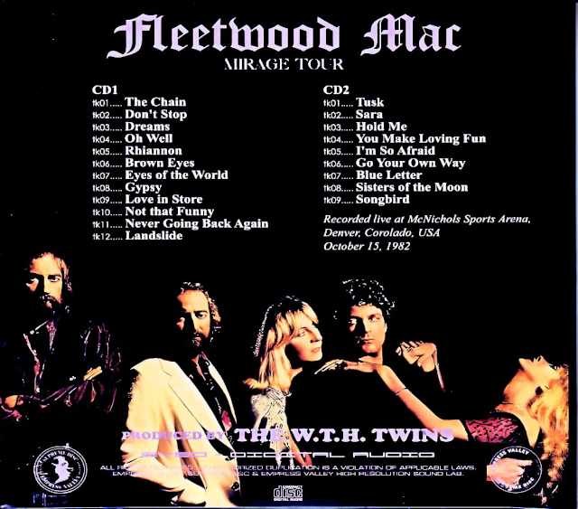 Fleetwood Mac / Mirage Live CO, USA 10.15.1982 Complete Soundboard Edition - Image 2