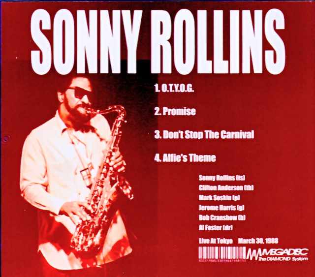 Sonny Rollins / Tokyo, Japan – March 30, 1998 (FM Broadcast Edition) - Image 2