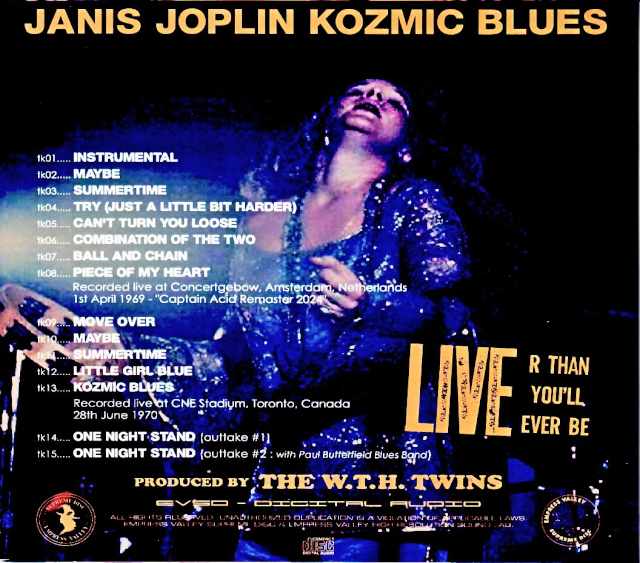 Janis Joplin / Starry Sky Blues (Netherlands, 1969 Soundboard Edition) & more - Image 2