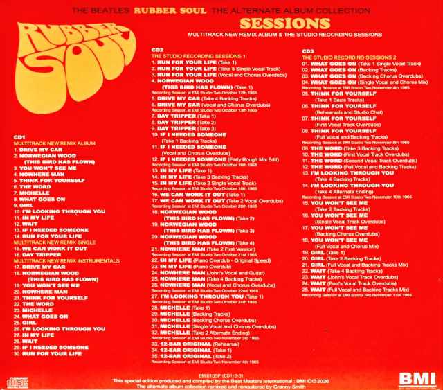 Beatles / Rubber Soul Alternate Album Collection Sessions - Image 2