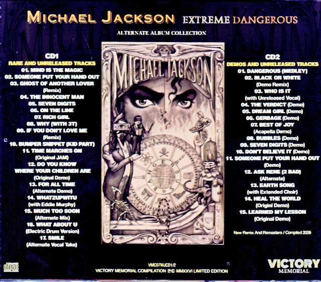 Michael Jackson / Dangerous Extreme Alternate Album Collection - Image 2