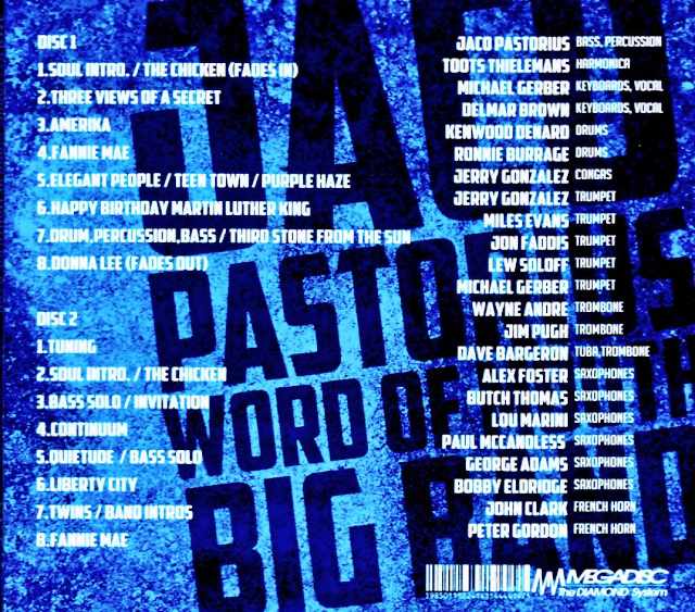Jaco Pastorius - Word of Mouth - Jaco Pastorius / NY, USA - January 15, 1985 - Soundboard Edition - Image 2