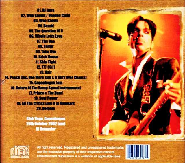 Prince and the New Power Generation (Prince/Denmark 10.26.2002 AI Remastered Edition) - Image 2