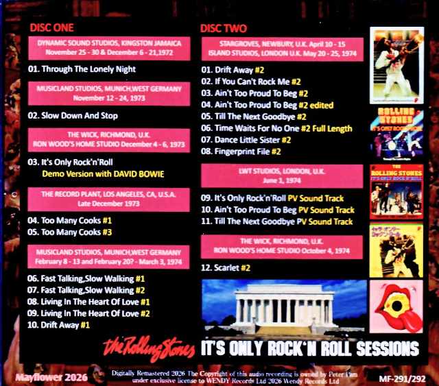 The Rolling Stones / It's Only Rock 'n Roll Sessions & more - Image 2