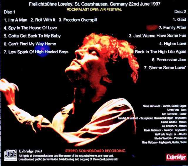 Steve Winwood / Germany 06.22.1997 Complete Soundboard Edition - Image 2