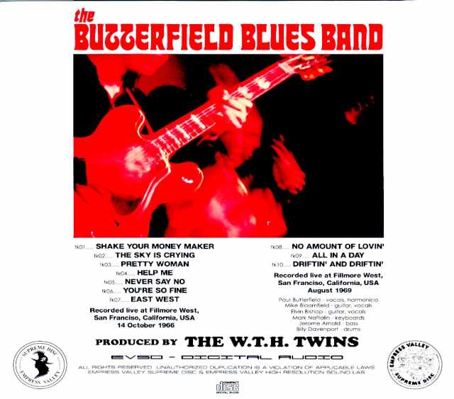 Paul Butterfield Blues Band - Paul Butterfield, Mike Bloomfield, Elvin Bishop/Pretty Girl - CA, USA 1966 - Soundboard Edition & more - Image 2