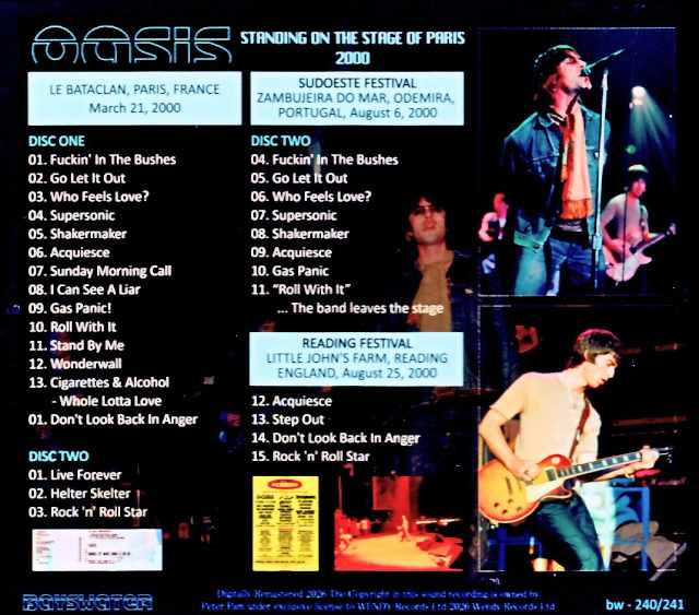 Oasis / Complete Paris Concert Recording France 2000 & more - Image 2