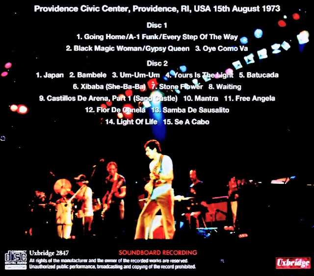 Santana / RI, USA 08.15.1973 Soundboard Edition - Image 2