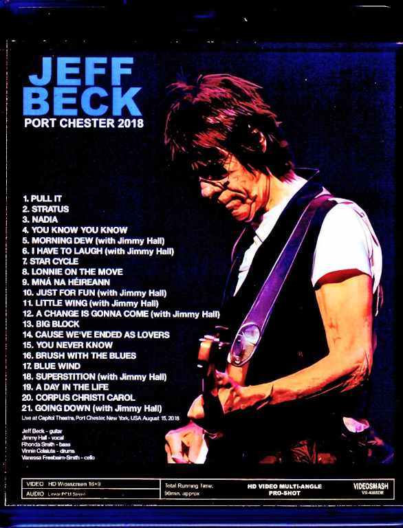 Jeff Beck / NY, USA 08.15.2018 Complete Multi-Cam Edition Blu-Ray Version - Image 2
