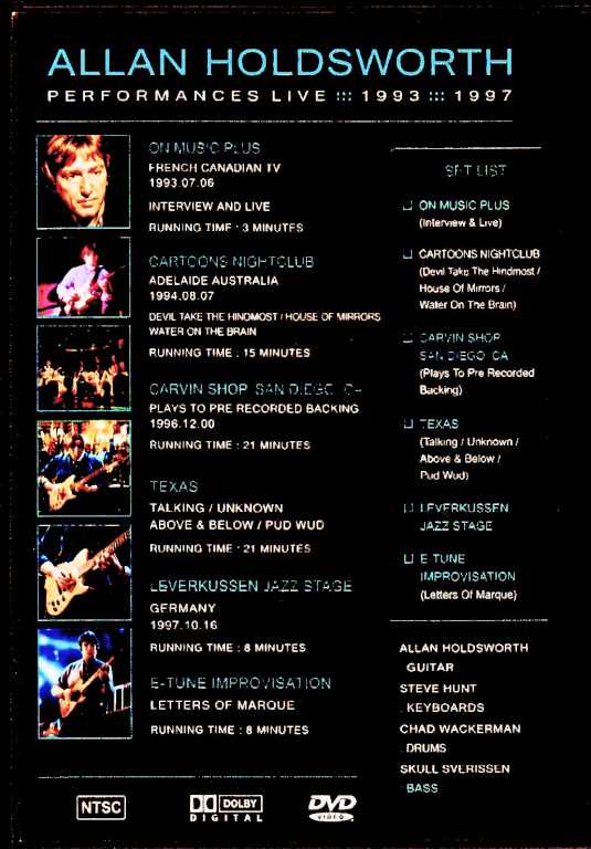 Allan Holdsworth / Performances Live 1993-1997 - Image 2