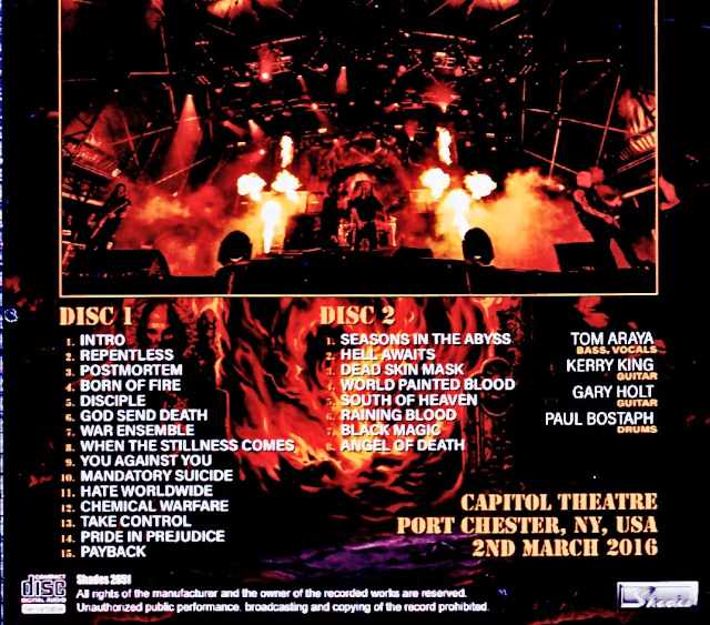 Slayer / NY, USA 03.02.2016 Complete - Image 2