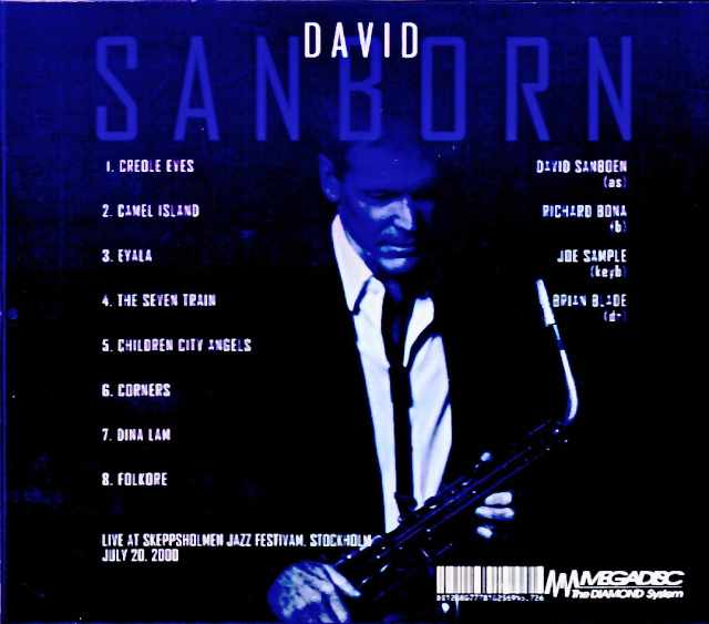 David Sanborn Quartet, Richard Bona, Joe Sample / Sweden, 07.20.2000 FM Broadcast Edition - Image 2