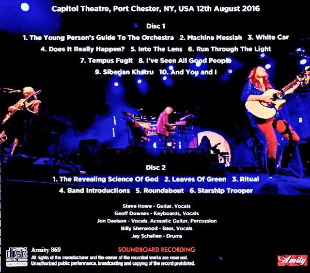 Yes / NY, USA 08.12.2016 Complete Soundboard Edition - Image 2
