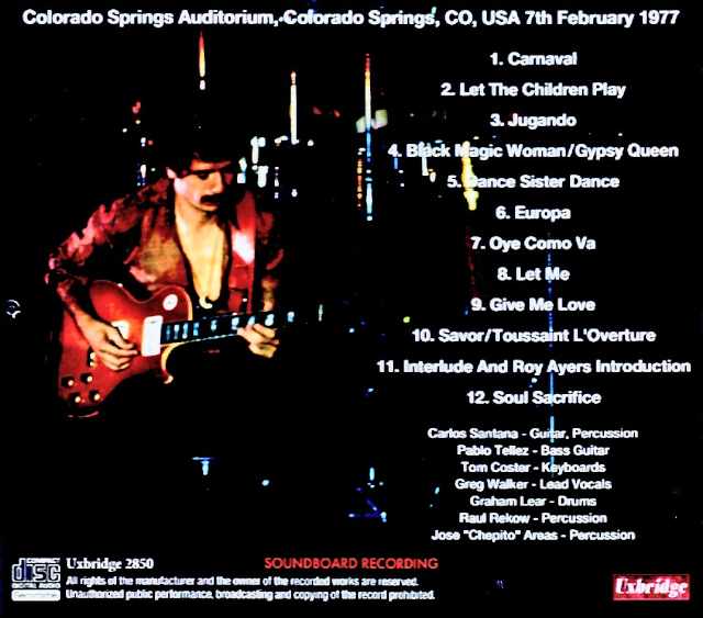 Santana / CO, USA 02.07.1977 Soundboard Edition - Image 2