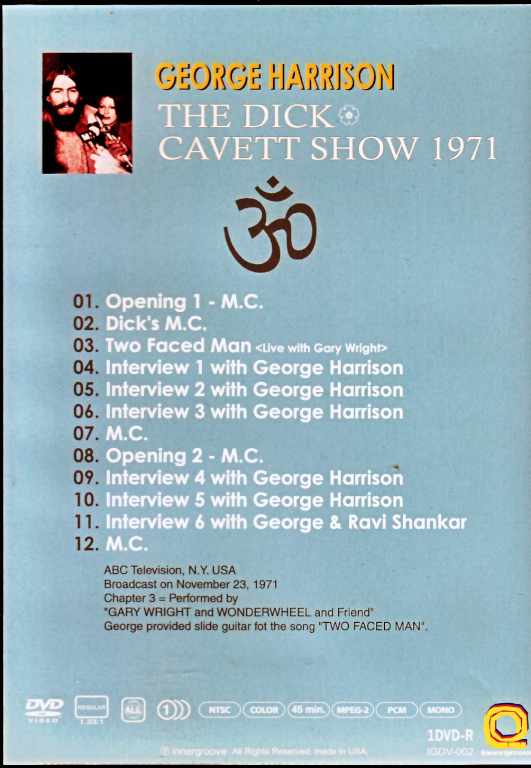 George Harrison / ABC Television 1971 Re-Broadcast Edition - Image 2