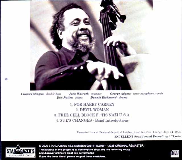 Charles Mingus Quintet, George Adams, Don Pullen / France, July 24, 1975 - Image 2