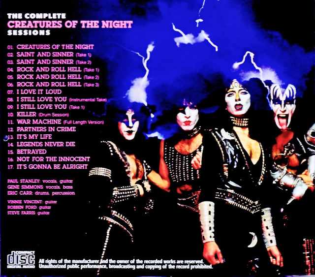 Kiss / Creatures of the Night: Complete Sessions - Image 2