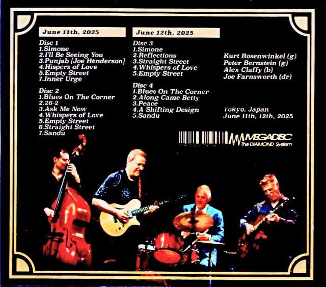 Kurt Rosenwinkel & Peter Bernstein Quartet – Tokyo, Japan 2025 (2-Day Engagement) - Image 2