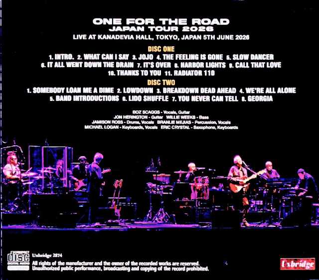 Boz Scaggs / Tokyo, Japan – June 5, 2026 (Complete) - Image 2