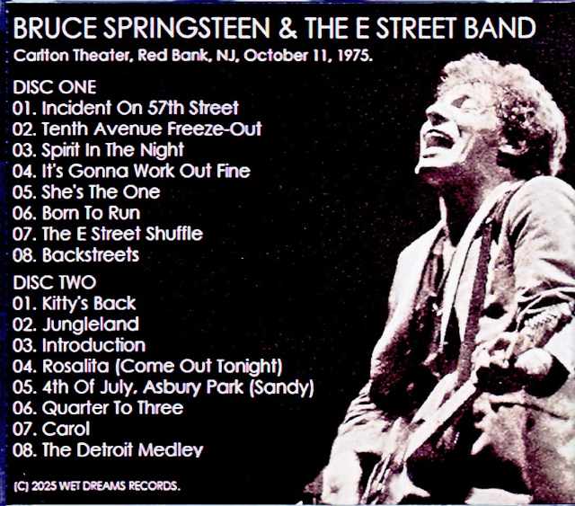 Bruce Springsteen and the E Street Band – NJ, USA – October 11, 1975 - Image 2