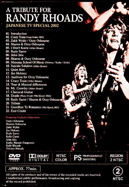 Randy Rhoads: 2002 Memorial TV Special (Japan) - Image 2