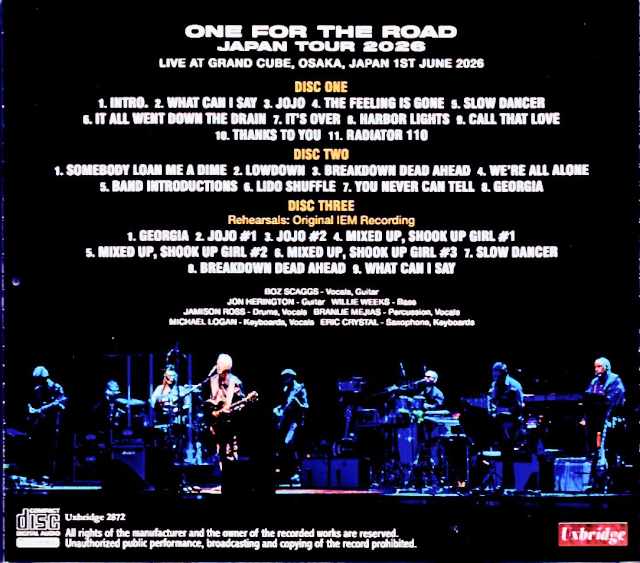 Boz Scaggs / Osaka, Japan 2026: Complete & More - Image 2