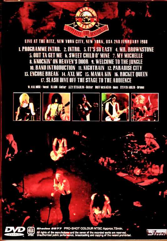 Guns N' Roses / New York, USA – February 2, 1988 (Multi-Cam Edition Upgrade) - Image 2