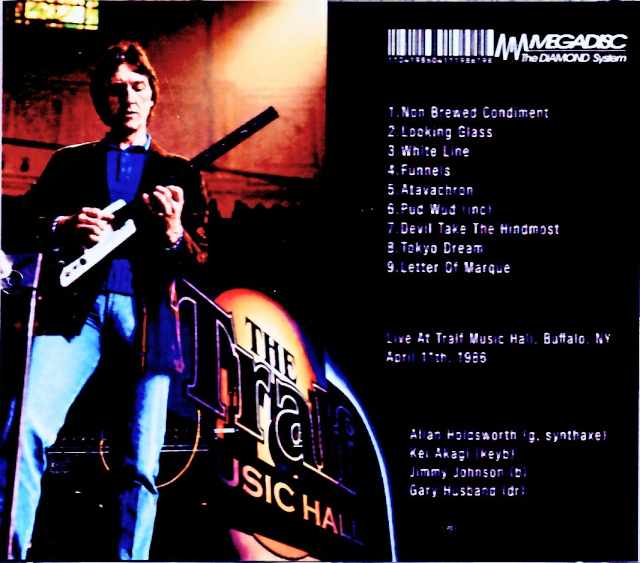 Allan Holdsworth / NY, USA – April 11, 1986 (Soundboard Edition) - Image 2