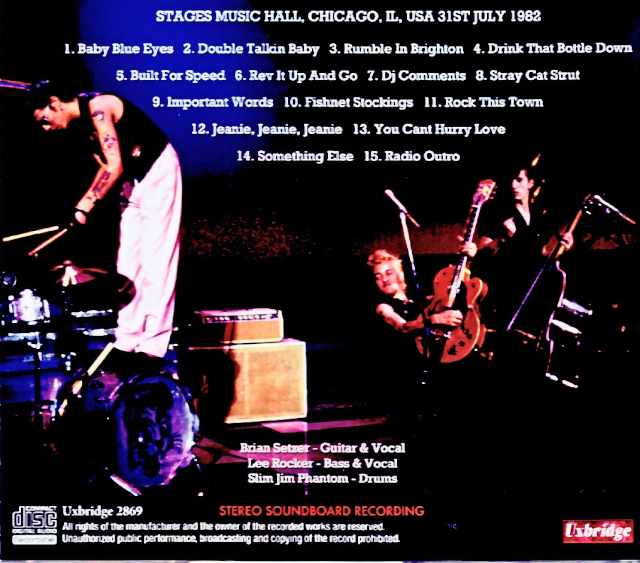 Stray Cats / IL, USA – July 31, 1982 (FM Broadcast Edition) - Image 2