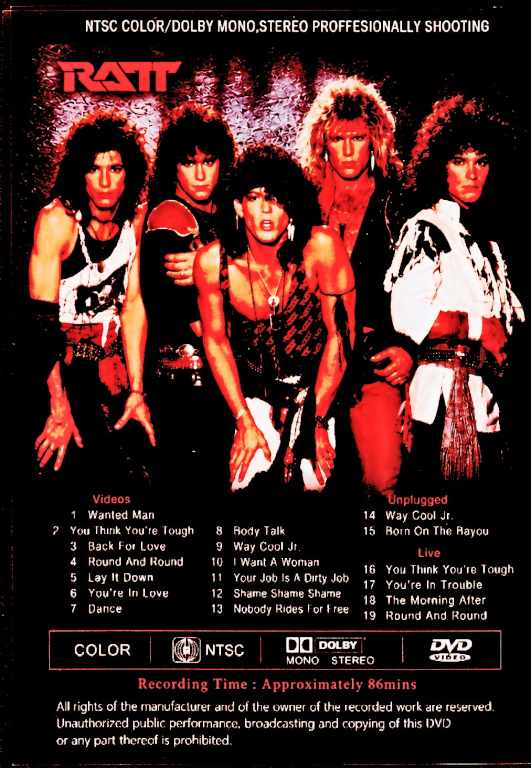 Ratt / Videos, Unplugged and Live Collection - Image 2