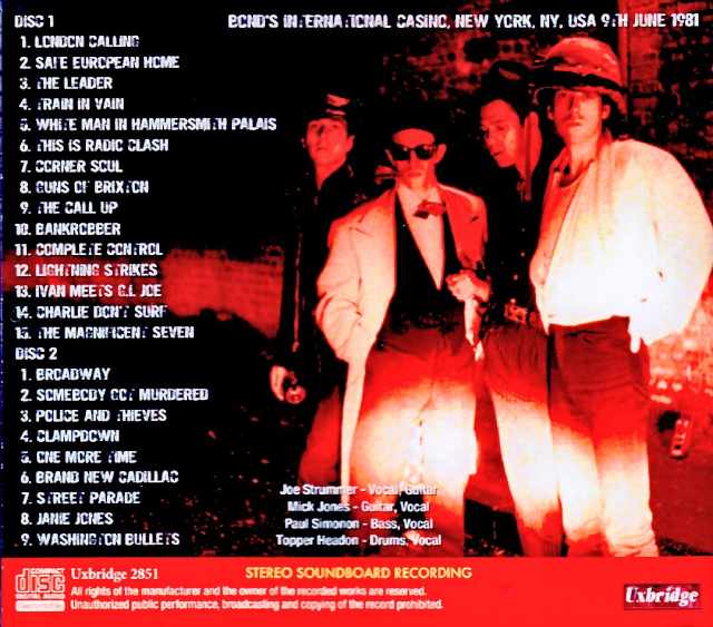 The Clash / NY, USA – June 9, 1981 – Complete Soundboard Edition - Image 2