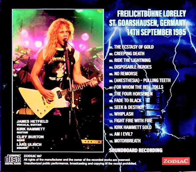 Metallica / Germany 09.14.1985 Complete Soundboard Edition - Image 2