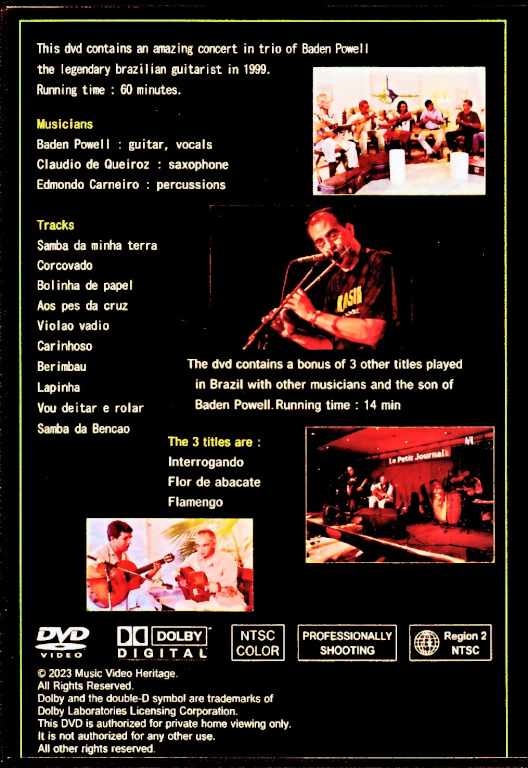Baden Powell / Legendary Brazilian Guitarist 1999 & more - Image 2